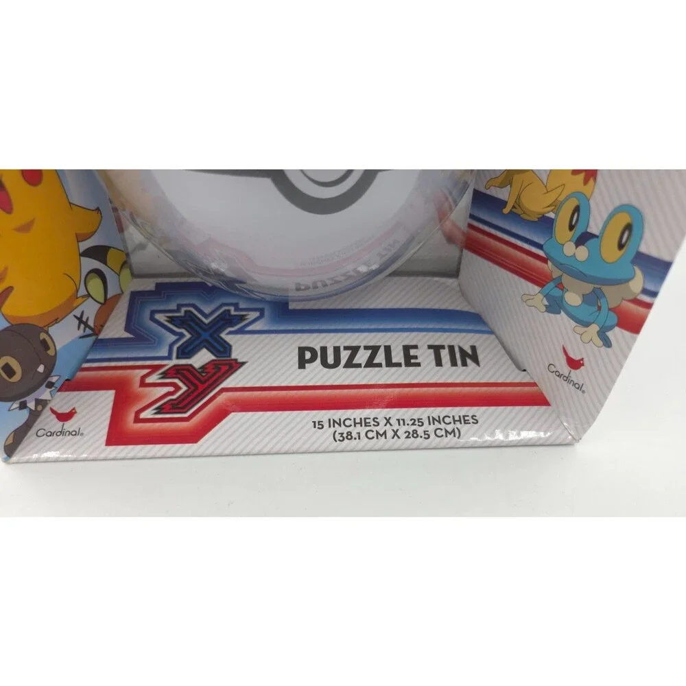 Pokémon XY Puzzle Tin With 100-Piece Puzzle & Poké Ball Design NEW